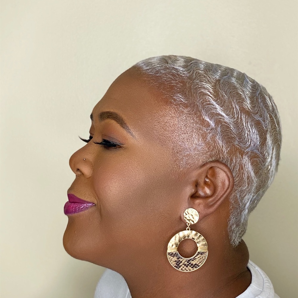 Snake and Tan Earrings